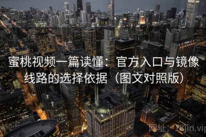蜜桃视频一篇读懂：官方入口与镜像线路的选择依据（图文对照版）