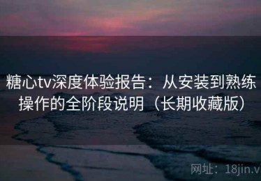 糖心tv深度体验报告：从安装到熟练操作的全阶段说明（长期收藏版）