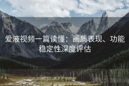 爱液视频一篇读懂：画质表现、功能稳定性深度评估