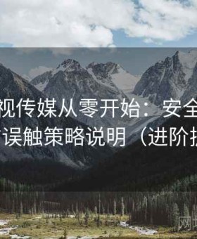 樱桃影视传媒从零开始：安全访问模式与防误触策略说明（进阶扩展版）