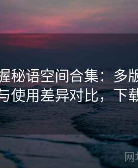 快速掌握秘语空间合集：多版本适配情况与使用差异对比，下载秘语