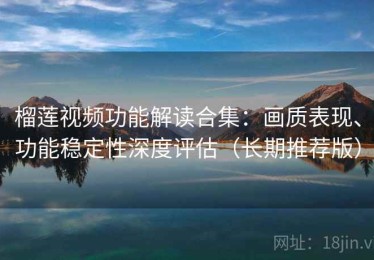 榴莲视频功能解读合集：画质表现、功能稳定性深度评估（长期推荐版）