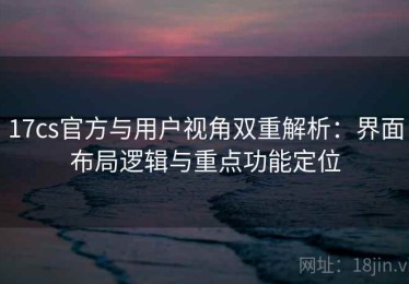 17cs官方与用户视角双重解析：界面布局逻辑与重点功能定位