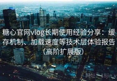 糖心官网vlog长期使用经验分享：缓存机制、加载速度等技术层体验报告（高阶扩展版）