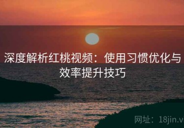 深度解析红桃视频：使用习惯优化与效率提升技巧