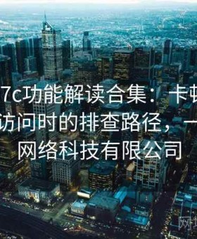 一起草17c功能解读合集：卡顿、延迟、无法访问时的排查路径，一起种草网络科技有限公司