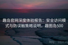 趣岛官网深度体验报告：安全访问模式与防误触策略说明，趣图岛500