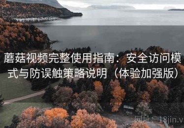 蘑菇视频完整使用指南：安全访问模式与防误触策略说明（体验加强版）