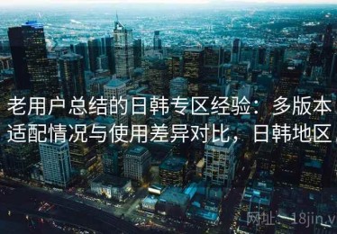 老用户总结的日韩专区经验：多版本适配情况与使用差异对比，日韩地区