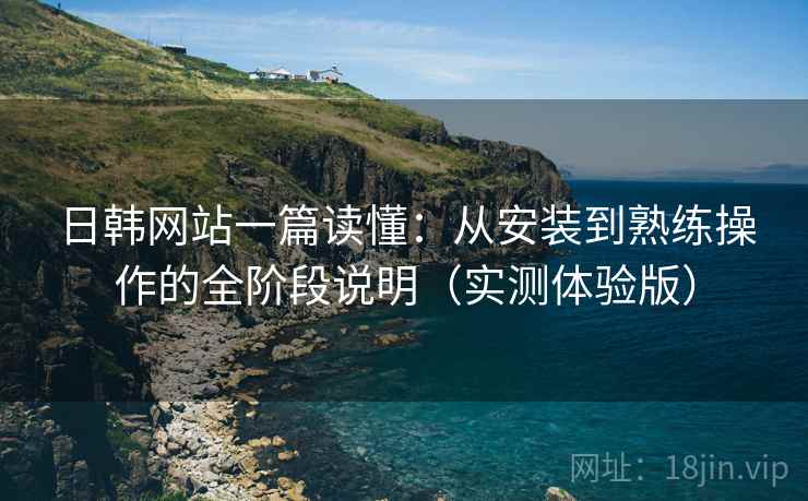 日韩网站一篇读懂：从安装到熟练操作的全阶段说明（实测体验版）