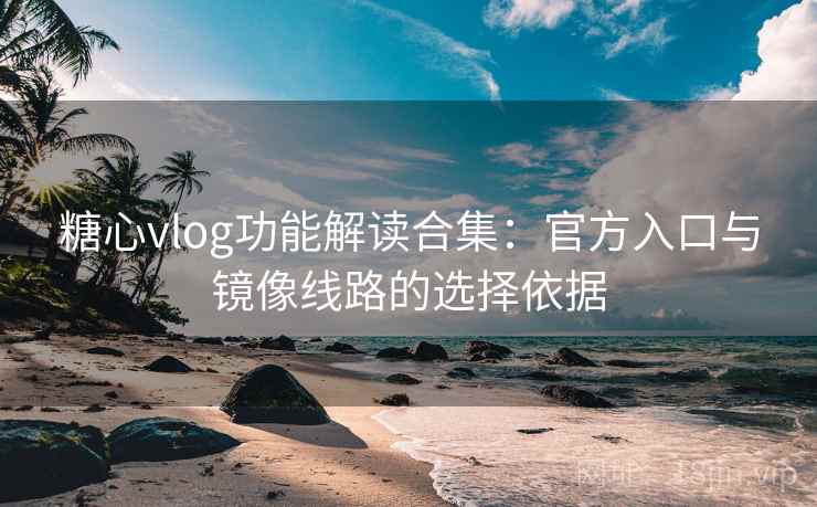 糖心vlog功能解读合集：官方入口与镜像线路的选择依据