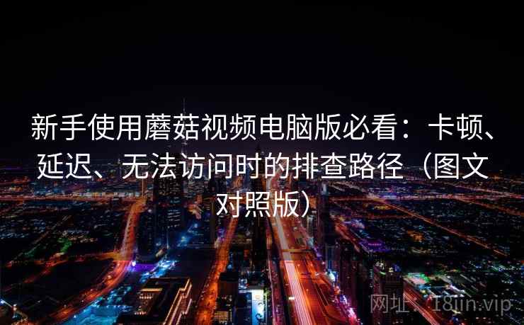 新手使用蘑菇视频电脑版必看：卡顿、延迟、无法访问时的排查路径（图文对照版）