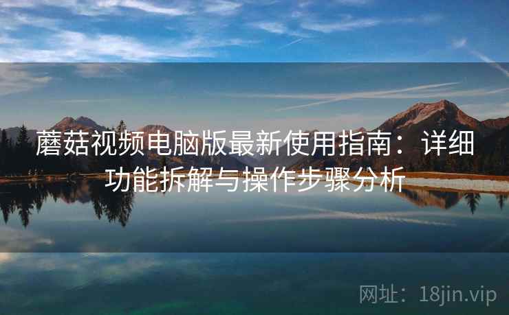 蘑菇视频电脑版最新使用指南：详细功能拆解与操作步骤分析