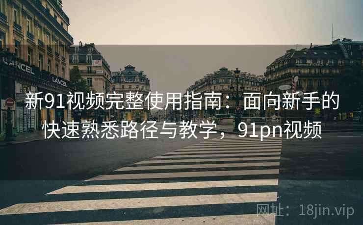 新91视频完整使用指南：面向新手的快速熟悉路径与教学，91pn视频