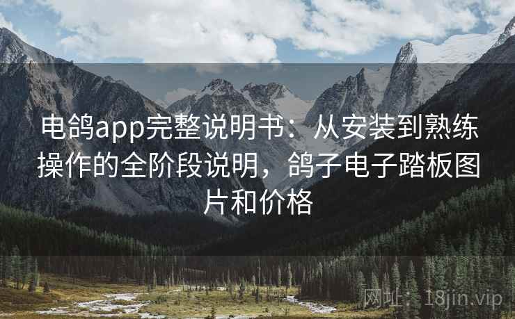电鸽app完整说明书:从安装到熟练操作的全阶段说明,鸽子电子踏板图片和价格 电鸽app完整说明书:从安装到熟练操作的全阶段说明,鸽子电子踏板图片和价格